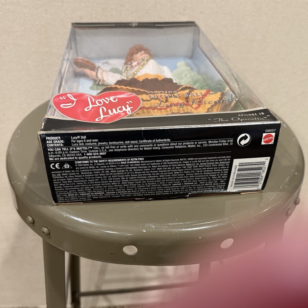 MATTEL 2005 I Love Lucy Episode 38 "The Operetta" Lucile Ball Doll NEW IN BOX - Picture 8 of 8